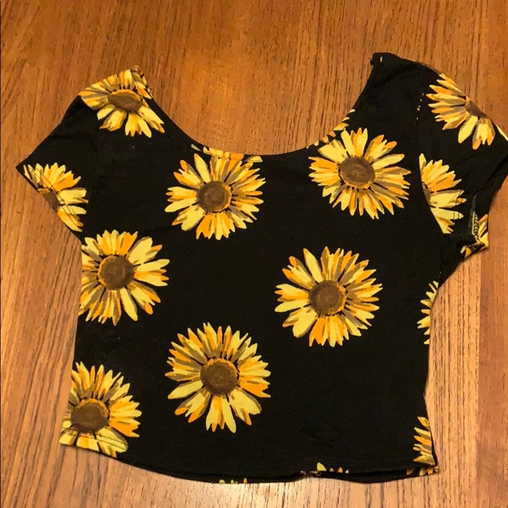 Sunflower Crop Top